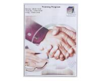 Sachet de 10 étuis de protection simple PVC lisse 20/100e - A5 - Cristal