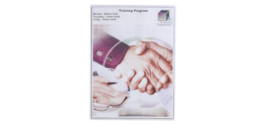 Sachet de 10 étuis de protection simple PVC lisse 20/100e - A5 - Cristal
