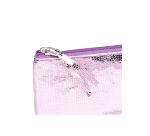 Céleste CUIR Trousse plate 22x11 cm Rose
