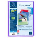 Protège-documents en polypropylène semi rigide Kreacover® Chromaline 100 vues - A4 - Couleurs assorties