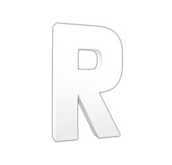 Letter 20,5cm, R. - Wit
