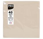 Paquet de 40 serviettes micro-gaufrées ouate 2 plis - 38x38 cm