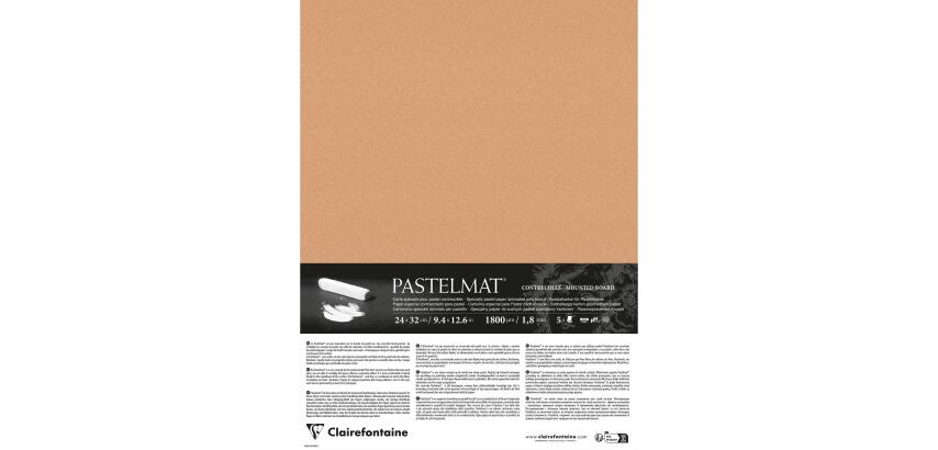 Pastelmat pastelkarton 5 blad 24x32cm - Terrasiena