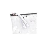 COSMICUIR DAIM Trousse plate 22x11cm - Argent