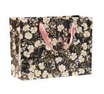 Geschenktasche "Primel" 32 x 13 x 24,5 cm - Schwarz