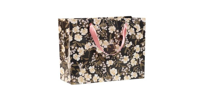 Sac cadeau "Primerose" 32 x 13 x 24,5 cm - Noir