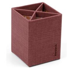 Rhodia Kollektion Orange Botanik, Stifteköcher 8x8x11 cm, Kunstleder - Amaranth