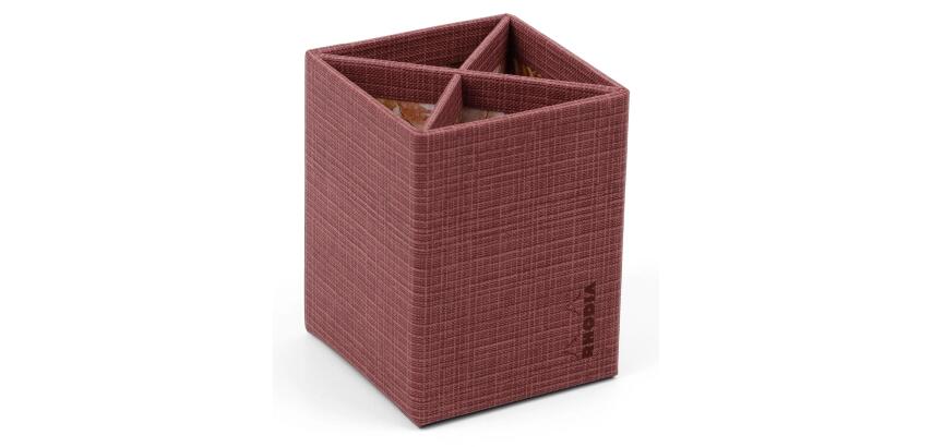 Rhodia collection ORANGE Botanique - pot à crayons, 8x8x11 cm - Amaranthe