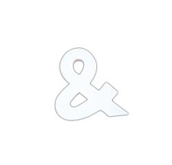 Symbool 12cm &. - Wit