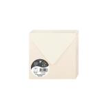 Paquet de 20 enveloppes Pollen 140x140mm 120g/m2 - Ivoire irisé