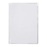 Protège-cahiers cristalux avec rabats marque-pages PVC 22/100ème A4 - Incolore