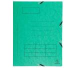Chemise à élastique Imprimée 3 rabats carte lustrée 355gm2 - A4 - Couleurs assorties
