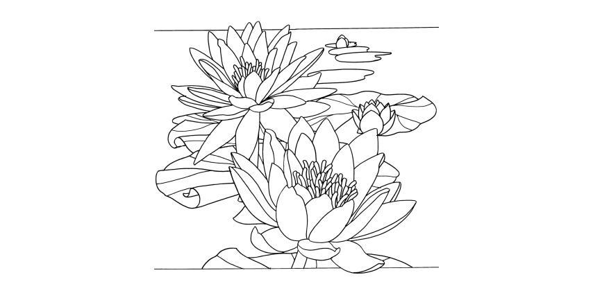 100% Silk Cushion - 40x40cm Flora - White