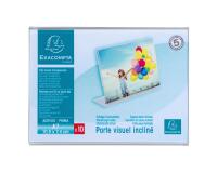 Lot de 10 porte-étiquettes A7 horizontal - Cristal