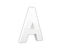 Lettre A 20,5cm - Blanc