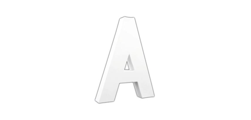 Lettre A 20,5cm - Blanc