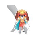 Graffy Puppet, Animaux Super Héros - Jaune