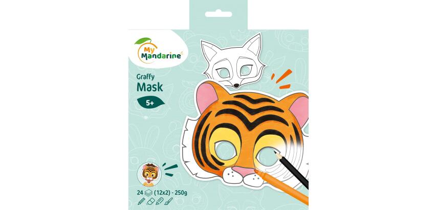 Graffy Pop Mask, Animaux - Bleu