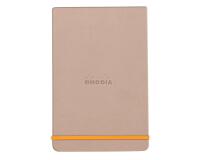 Rhodiarama Webnotepad rembordé rigide 9x14 cm 192 pages ligné microperforé papier ivoire 90g fermeture élastique - Touche de rose