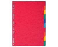 Intercalaires A4 carte lustrée 225 g 10 positions