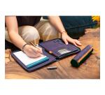 Rhodiarama petit conférencier pour bloc ou carnet format A5 - Aubergine - Violet