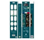 Pack 2TR+bolduc,5x0,35m,kraft,noir/bleu - Bleu & Noir