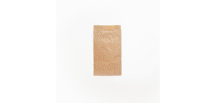 Sach. x50 poch. Kraft,11x21+5cm coeur - Kraft