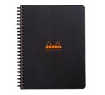 Meeting book Rhodia Classic reliure intégrale O&B 16x21 cm 160 pages détachables 90g - Assortis