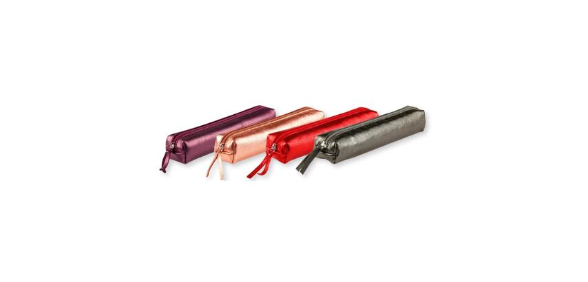 CUIRISÉ Trousse SLIM 4x2,5x19,5 cm - Assortis