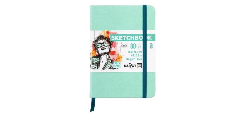 DFY Sketchbook A6 80F 140g - Vert d'eau