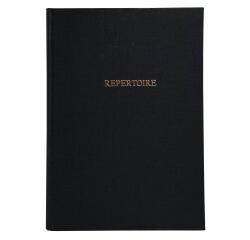Registre 297X210 Répertoire travers 300 pages - Noir toilé
