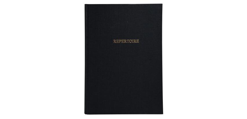 Registre 297X210 Répertoire travers 300 pages - Noir toilé