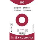 Pk100 record cards 125x200 dots white - White