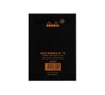 Bloc agrafé N°13 A6 80 feuilles lignées 80 g - Noir