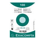 Pk100 Exa Rec Card 10.5x14.8cm Lined