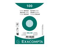 Fichas de cartulina bristol 205 g/m2 - Rayado - 105x148 mm - Azul cielo