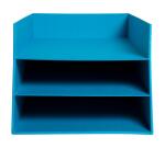 Letter tray w.3 levels Teksto purple