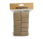 Set van 10 doosjes - Vierkant. - Kraft