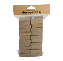 Set van 10 doosjes - Vierkant. - Kraft