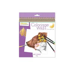 Carnet de coloriage Wild 4 - Violet