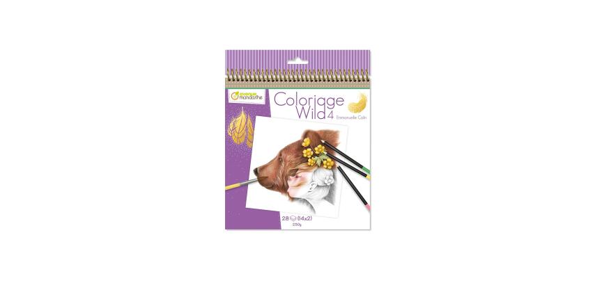 Carnet de coloriage Wild 4 - Violet
