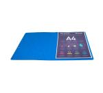 Elasticated folder without flap - embossed hard glazed mottled pressboard Scotten - A4 size - Assorted colours