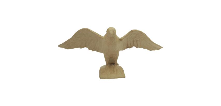 Braunes Pappmaché, Falke 22cm - Kraft