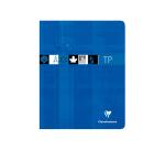 Cahier Travaux Pratiques piqué 17x22cm 80 pages grands carreaux + uni Couleur aléatoire - Assortis