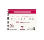 Fontaine album spiralé 12F 18x24cm 300g grain fin