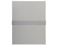 Faldone con patella e dorso estensibile fino a 13cm chiusura con scratch, carta balacron - 24x32cm