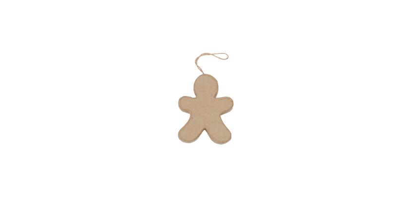 Bonhomme de pain d'épices à suspendre 8,5cm - Kraft