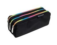 Trousse rectangle 3 compartiments Rainbow - Noir