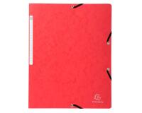 Elastomap zonder klep in glanskarton 400gm2 - A4 - Rood