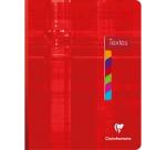 Cahier de textes brochure 17x22cm 144 pages grands carreaux Couleur aléatoire - Assortis